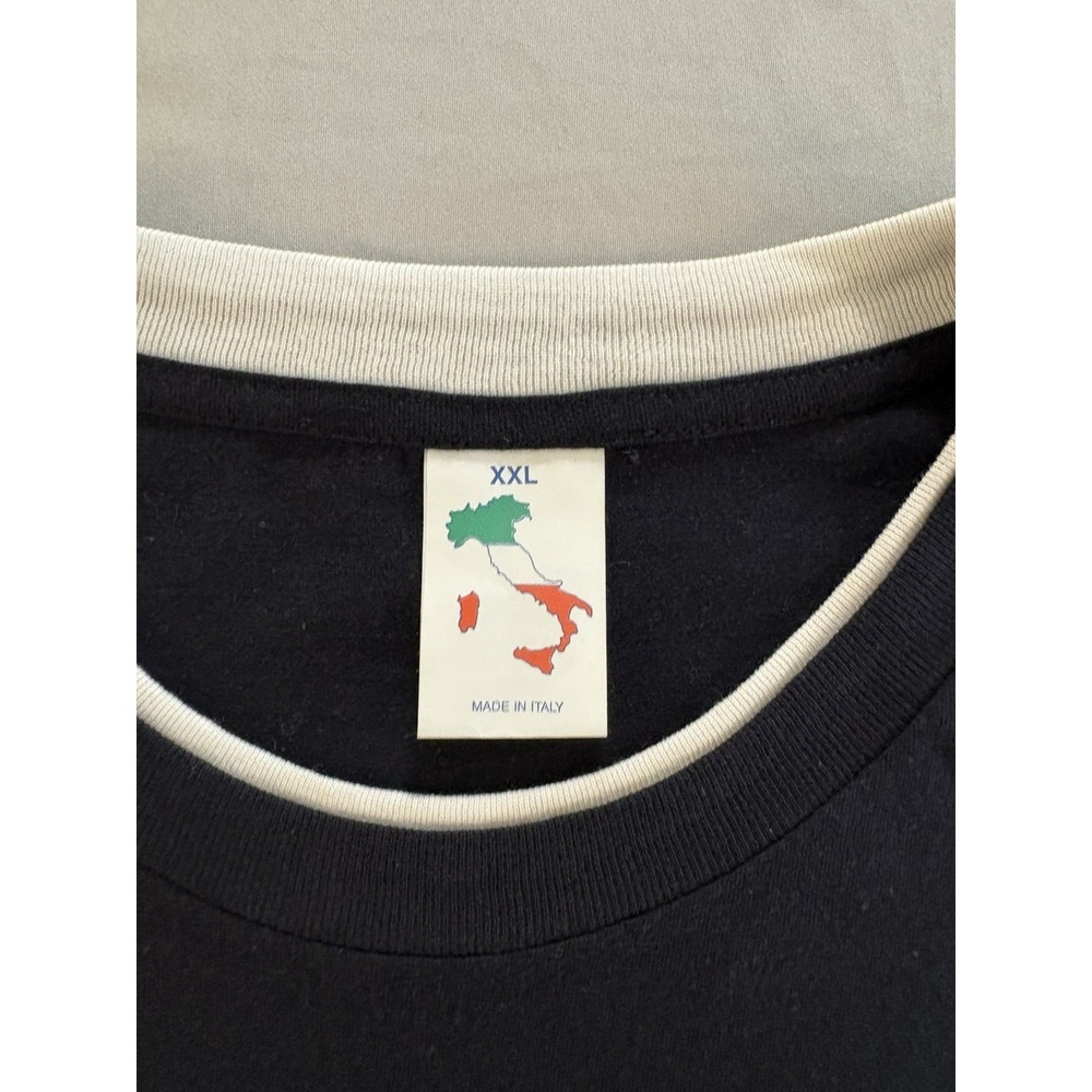 Vintage Black Sicilia T Shirt Made in Italy XXL Fits Like American L - Picture 3 of 7